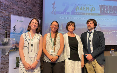 Una alumna del Experto de Nutrición gana el Premio a la mejor comunicación Oral en el 22 Congreso-Foro Adenyd