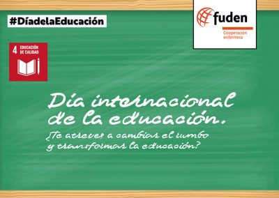 Día internacional de la educación. ¿Te atreves a cambiar el rumbo y transformar la educación?
