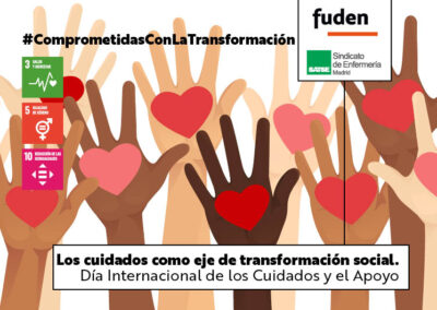 Los cuidados como eje de transformación social. Día internacional de los cuidados y el apoyo