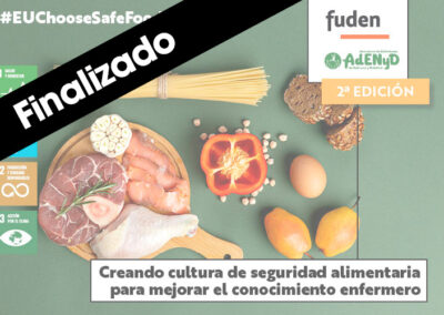 2ª edición. Creando cultura de seguridad alimentaria para mejorar el conocimiento enfermero