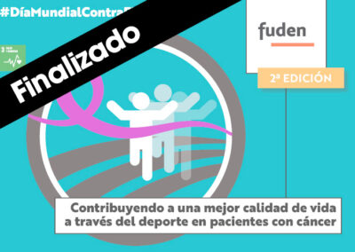 2ªedición. Contribuyendo a una mejor calidad de vida a través del deporte en pacientes con cáncer