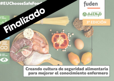 3ª Edición. Creando cultura de seguridad alimentaria para mejorar el conocimiento enfermero