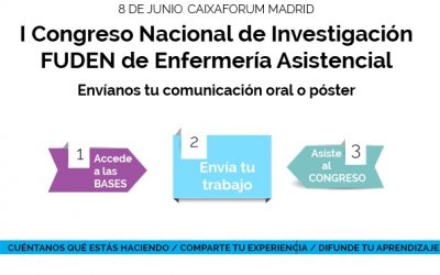Envía tu trabajo y participa en nuestro Congreso que se celebrará en Madrid el próximo 8 de junio