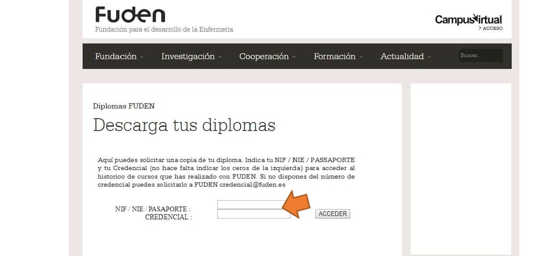 Descarga tu diploma FUDEN de manera online