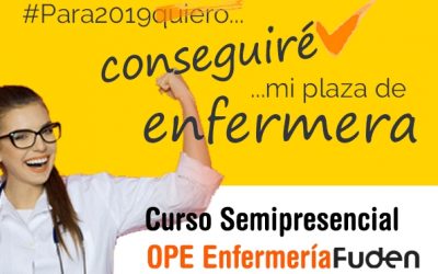 El 2019 es tu año ¡Consigue tu plaza de Enfermera!
