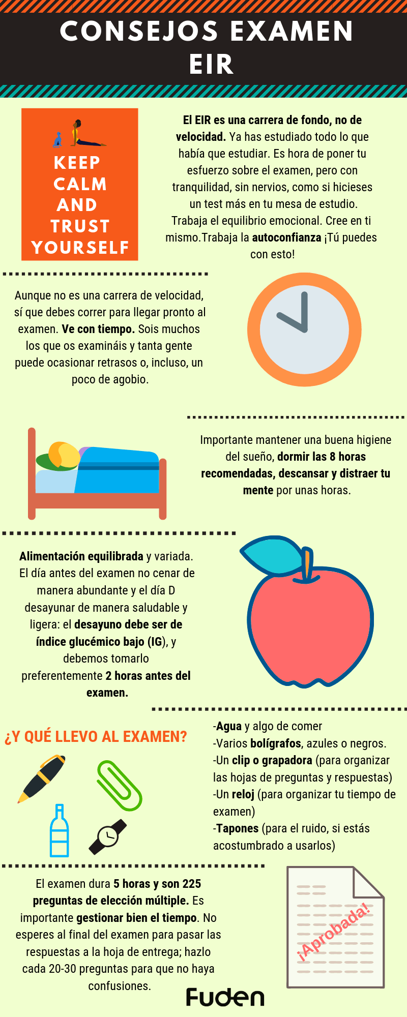 consejos para enfrentarse al examen eir 