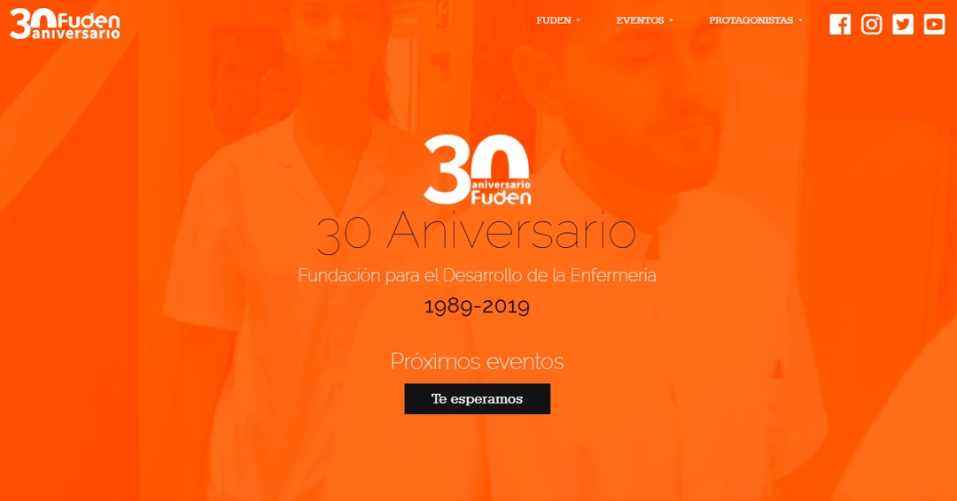 Ya está aquí la web 30 aniversario FUDEN