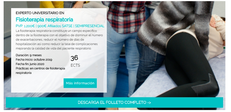 2019/2020 Experto universitario en Fisioterapia Respiratoria