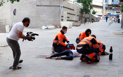 Recibimos la visita de Telemadrid en el Centro de Simulación Clínica