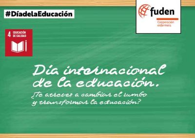 NOOC Día internacional de la educación. ¿Te atreves a cambiar el rumbo y transformar la educación?