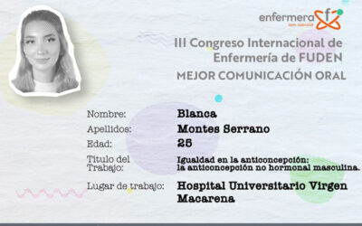 Enfermera con Ciencia y el III Congreso Internacional de FUDEN. Igualdad en la anticoncepción: la anticoncepción no hormonal masculina