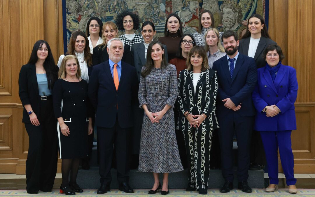 S.M. la Reina Doña Letizia recibe a Fuden en el Palacio de la Zarzuela